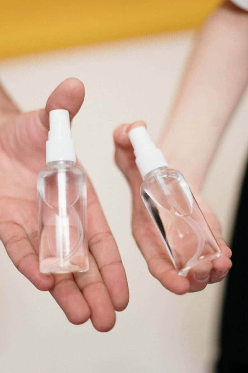 DIY hand sanitizer with essential oils