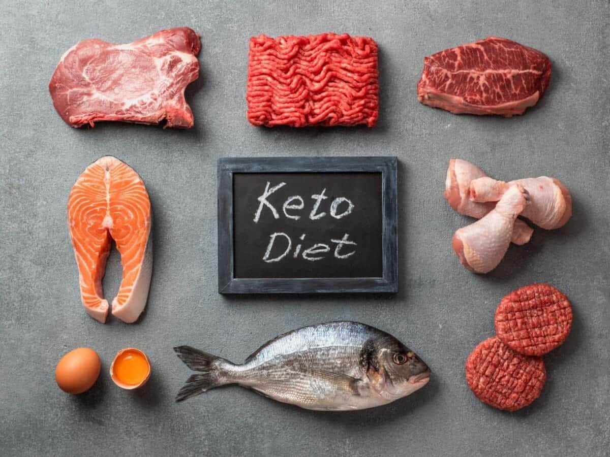 28573744 keto diet low carb concept top view scaled