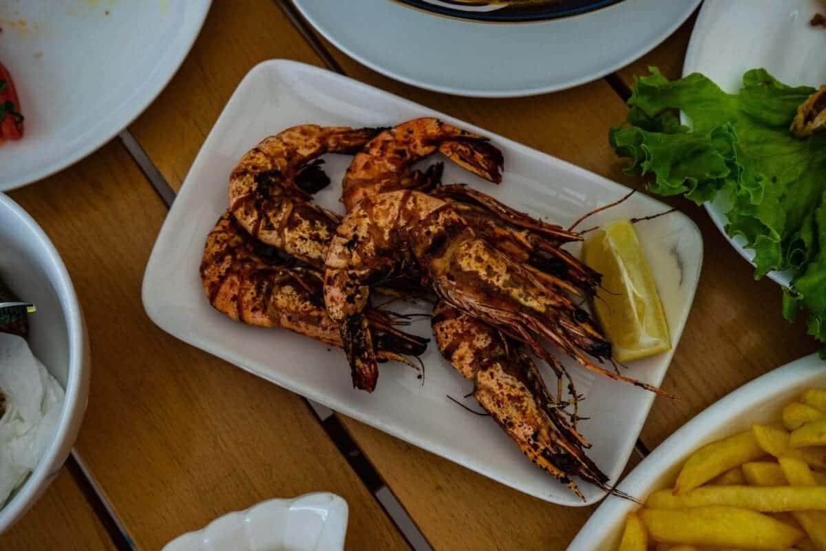 37047324 grilled shrimps on the plate scaled