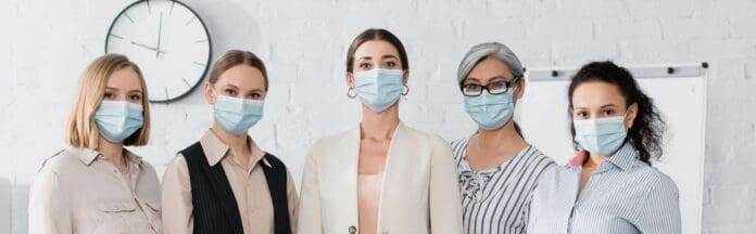 Medical professionals in masks.