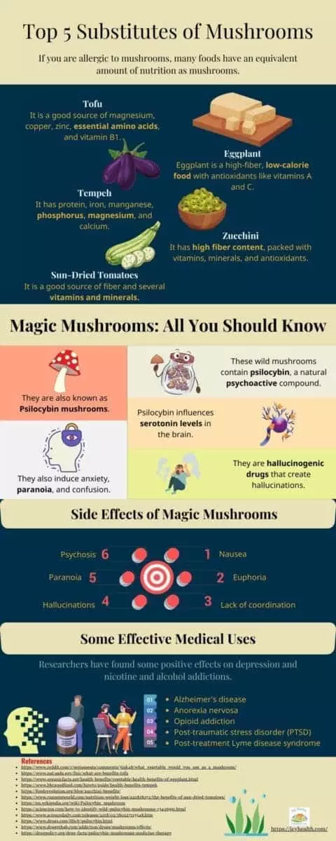Top 5 Substitutes of Mushrooms